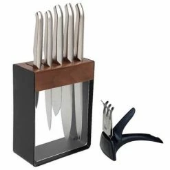 Best reviews of ⭐ Furi Knives Furi Pro 7 Piece Black Knife Block Set With Diamond Sharpener ✔️