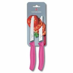 Best Sale β Victorinox Swiss Classic Pink Tomato / Utility Knife Twin Pack π