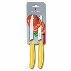 Flash Sale π₯ Victorinox Swiss Classic Yellow Tomato / Utility Knife Twin Pack π§¨