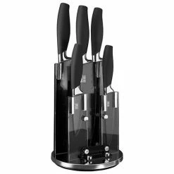 Top 10 😀 Taylor's Eye Witness Taylors Eye Witness Brooklyn Chrome 5 Piece Revolving Knife Block Set ⭐