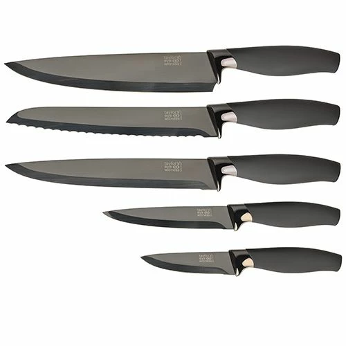 Flash Sale π Taylor's Eye Witness Taylors Eye Witness Brooklyn Titanium 5 Piece Knife Set With Knife Sharpener π - Image 3