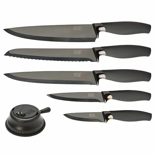 Flash Sale π Taylor's Eye Witness Taylors Eye Witness Brooklyn Titanium 5 Piece Knife Set With Knife Sharpener π