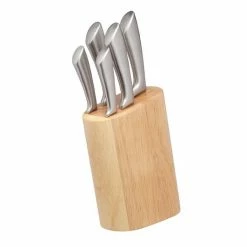 Brand new 🌟 MasterClass Master Class Sabre 5 Piece Knife Set With Wooden Block ❤️