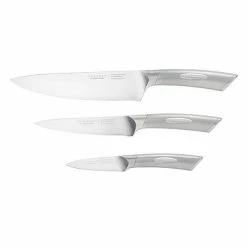 Best Pirce 👍 Scanpan Classic Steel 3 Piece Chefs Knife Set 🔥