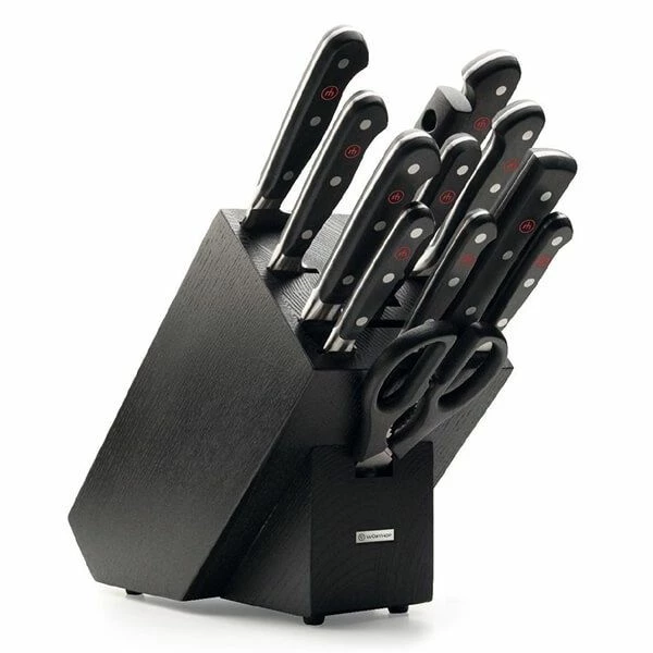 New π Wusthof Classic 12 Piece Knife Block Set - Black π