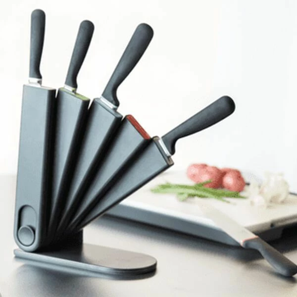 Coupon βοΈ Venn 5 Piece Multi Use Knife Block Set, Free Standing, Wall Mounted Or Drawer Store π - Image 5